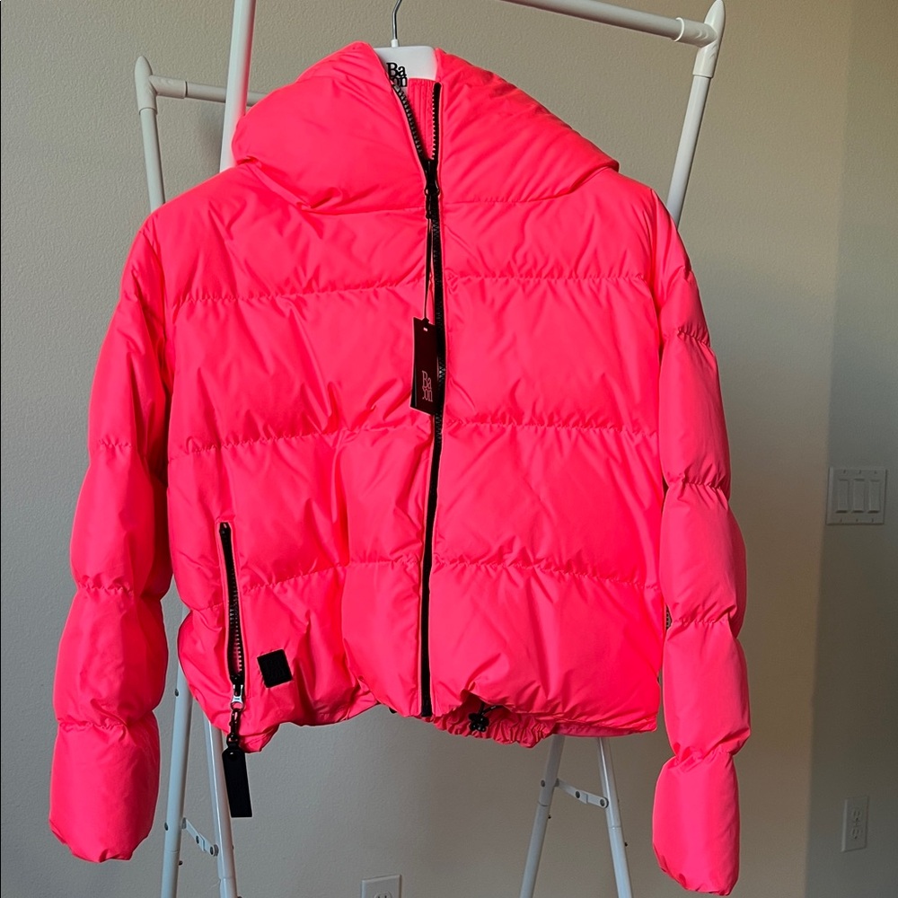 Bacon Neon Pink Puffer Jacket